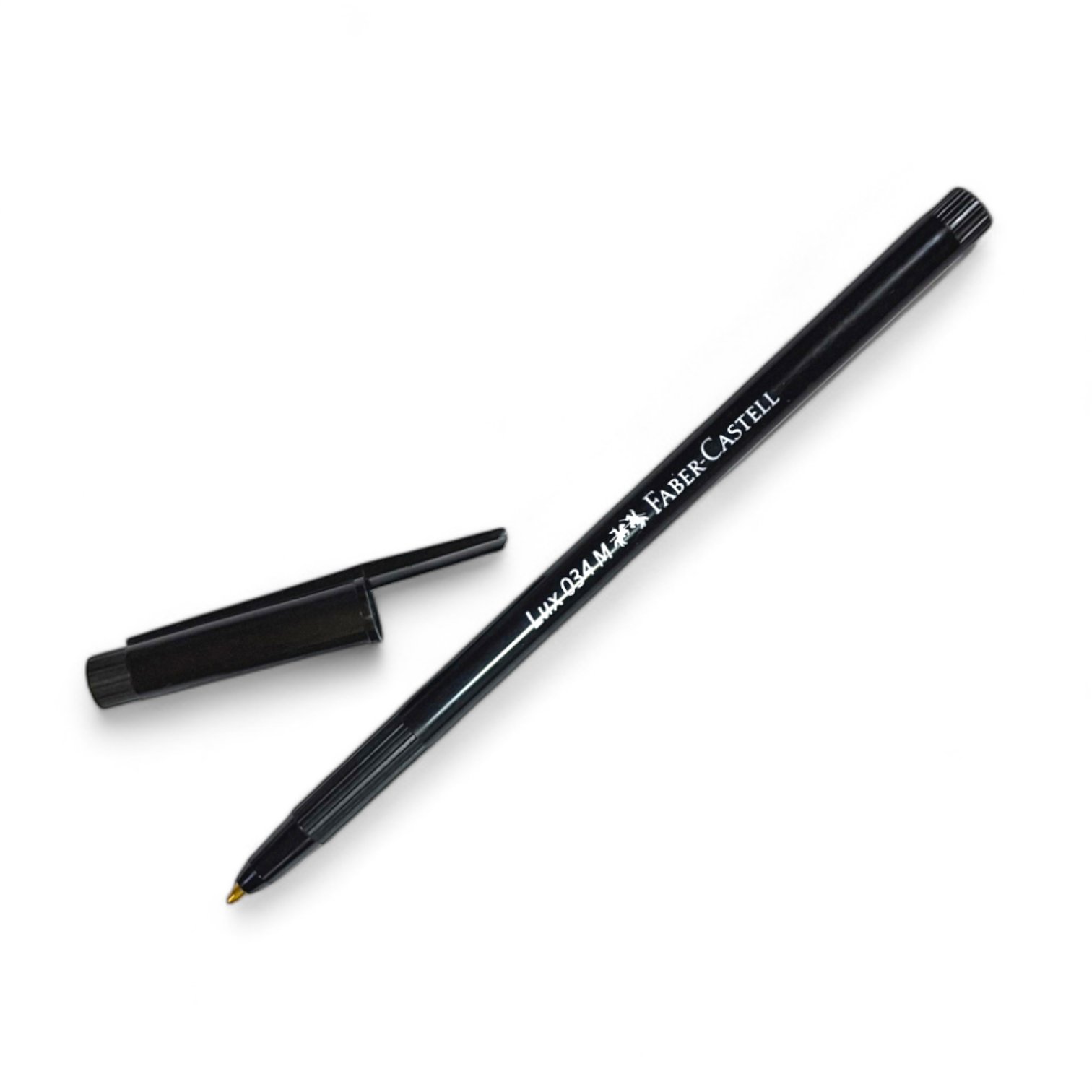 Bolígrafos Faber-Castell Lux 034 Medium, Punta de 1.0 mm, Caja de 50 Unidades NEGRO